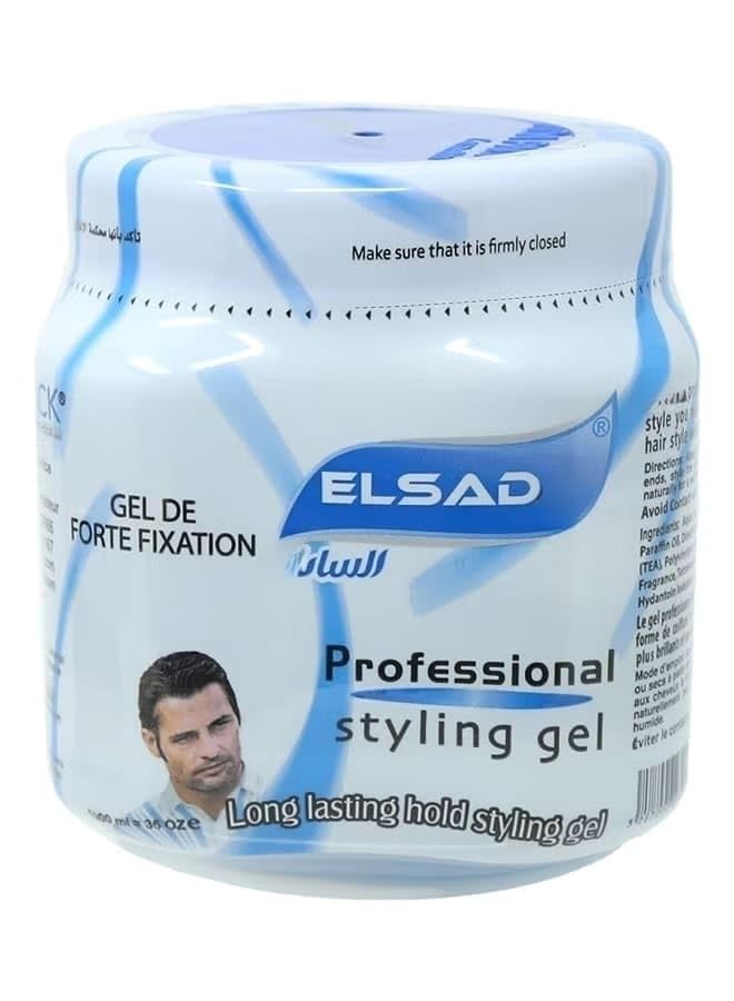 Professional Hair Styling Gel Long Lasting Blue 1000ml