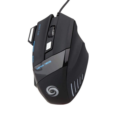 7D LED Optical USB Wired & Wireless Gaming Mouse for Laptop, PC (3200 Dpi, Black)