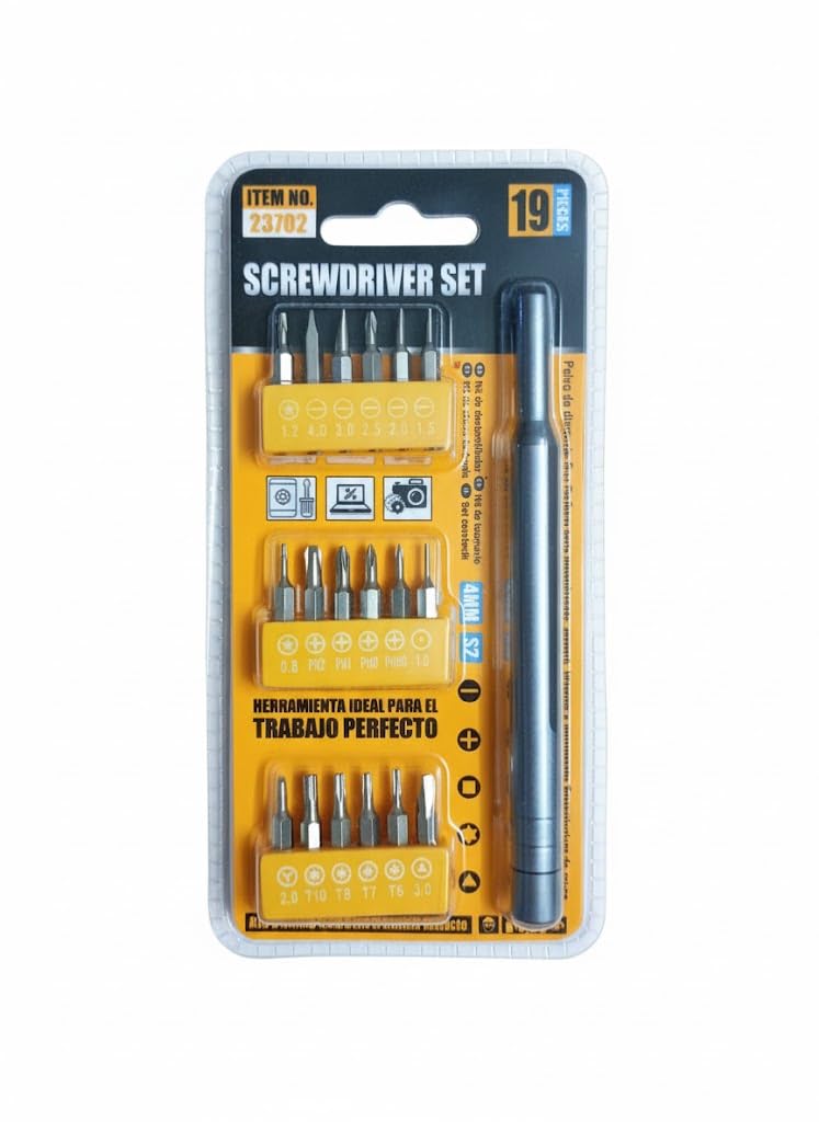 19 in 1 Precision Screwdriver Set – Professional Electronics Maintenance Tool for Phone Repair Eyeglasses, Watches – Portable Precision Repair Kit