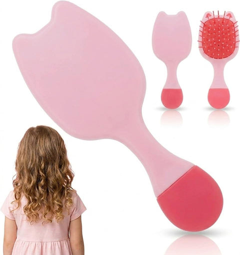 Hair Brush,AIR Paddle Detangle Brush for Faster Blow Drying,Soft Flexible Bristles Glide Thru Tangles with Ease, Detangling Styling Hair Brushes for girl Curly Thick Wet Hai1PC- MULTICOLOR