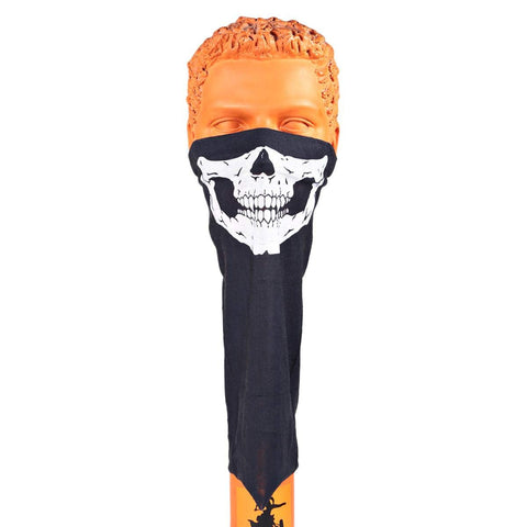 Stretchable Skull Face Mask, Black