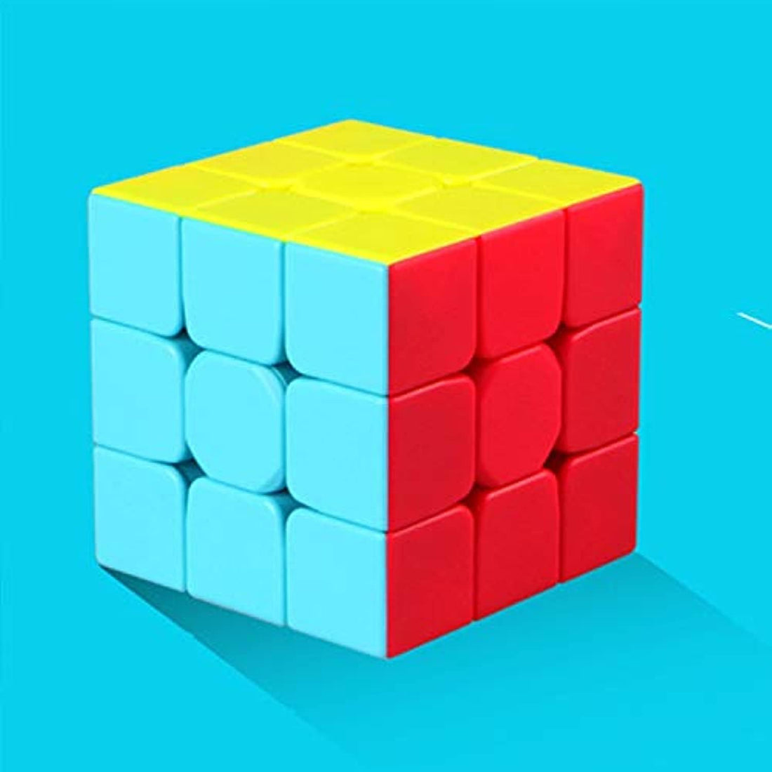 Other Third-order Rubiks Cube Smooth Solid color Entry-level Magic Cube Puzzle Intelligence Toy For Children And Student