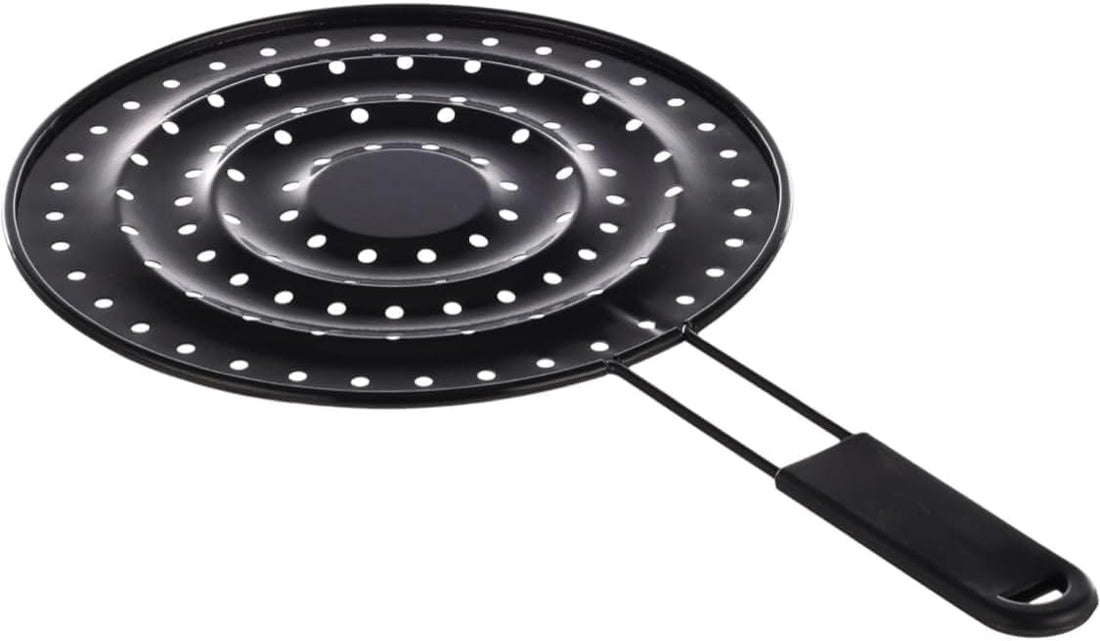 Metal Hand Rice Sewing Trivet (Round, Black, Mixed Materials)