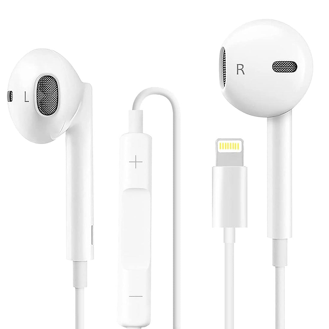 Lightning Headphones (MFi Certified) Compatible with iPhone 13 12 11 Pro Max iPhone X XS Max XR iPhone 8 Plus iPhone 7 Plus with Microphone Controller