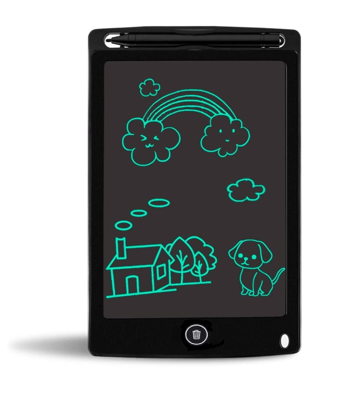 Inditradition Magic Slate 8.5-inch LCD Writing Tablet Pad with Stylus Pen | for Drawing, Playing, Noting by Kids & Adults (Multicolor)