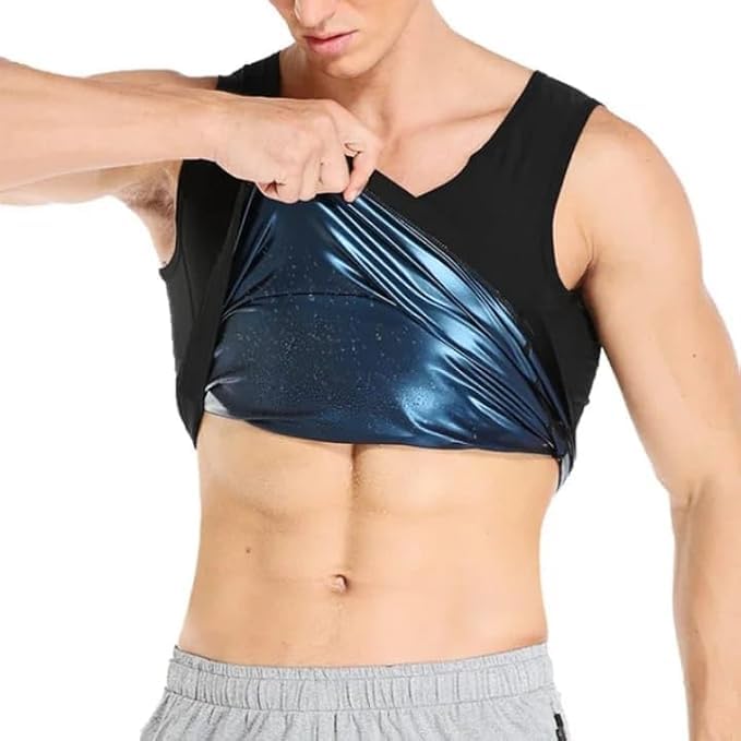 Men's Slim N Lift Slimming Shirt - Body Shaper Undershirt for a Defined Physique and Trimmed Waistline, Comfortable Slimming Vest for Everyday Wear