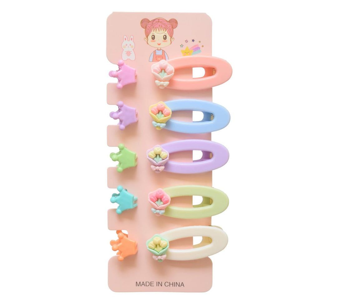 Daphne 5-Piece Hair Clip Set For Girls - Mlitu Color - 2044