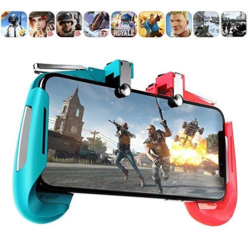 AK-16 Pubg Remote Controller Gamepad Alloy Metal Triggers L1 R1 Shooting Aim Button Handle Joystick Compatible with All Mobiles Upto 6.5" inch