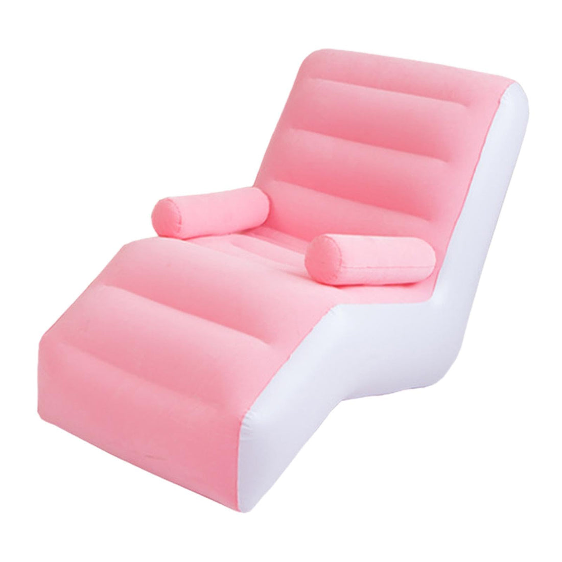 ATORSE Inflatable Chair Sofa PVC Soft Folding Lazy Sofa for Home Bed Indoor Outdoor Pink