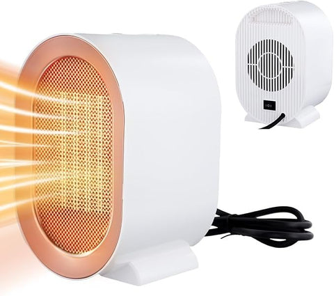 Happy Home 1200W Ceramic Blower Heater, Silent Blower Heater, Tilt Protection, 2 Electric Heating Modes