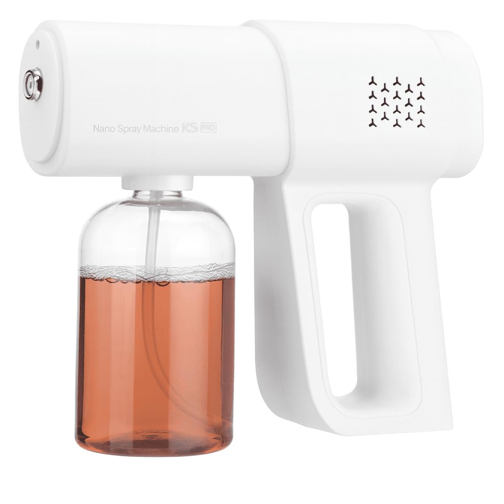 Portable Nano Spray Germicidal Gun K5 PRO White with Bluelight Sterilization for Effective Disinfection & Wide Range