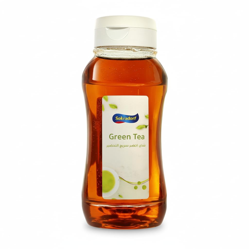 Sokradorf Instant Green Tea Extract Powder 400ml – Sweetened with Sucralose, Quick Dissolving Hot or Cold Drink Mix