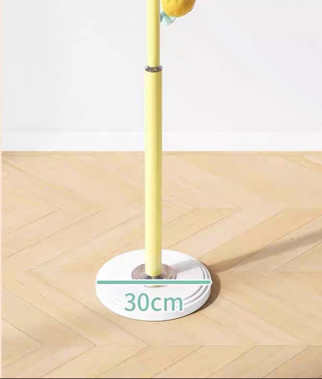 Mushroom Vertical Clothes Hanger, Coat Hanger with Colorful Hooks, Height 168cm, Round Base 30cm, Clothes Rack for Entryway Bedroom
