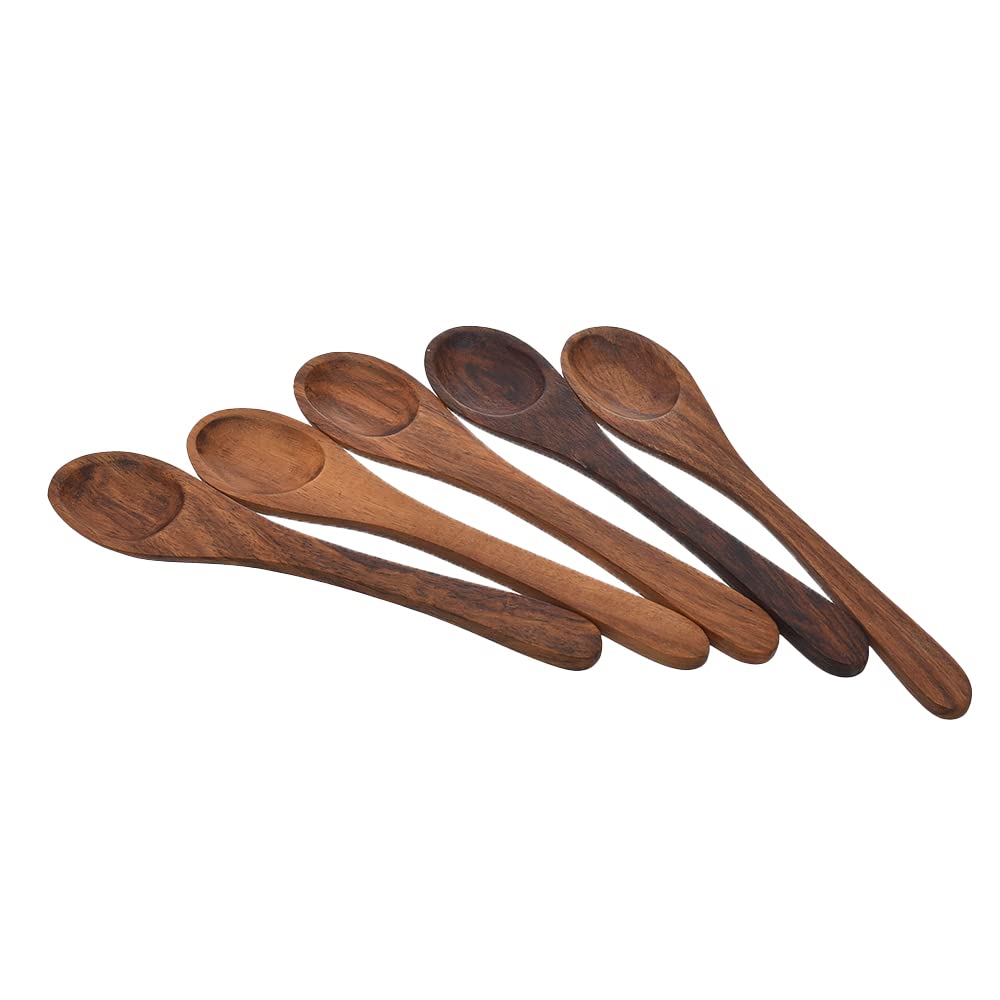Wooden Honey Spoons Set, 5 Pieces - Wooden