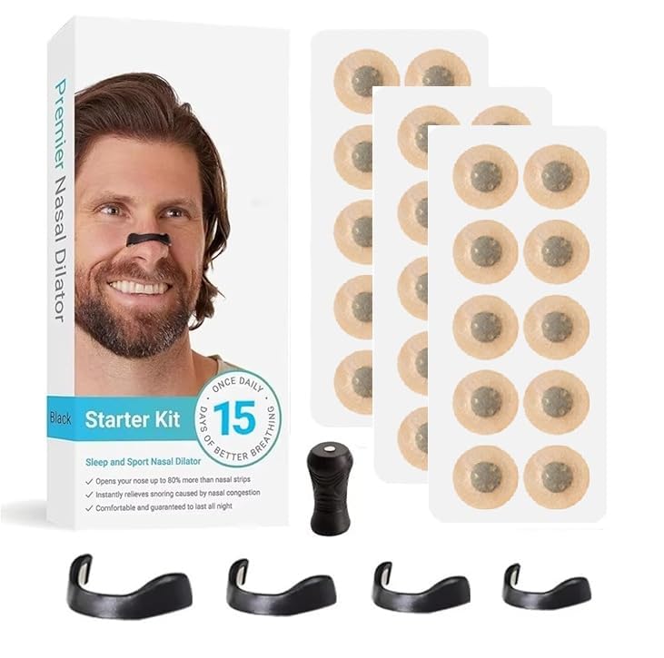 15 Pairs Magnetic Nose Strips - Innovative Anti - Snoring Nasal Strips! This unique design helps reduce snoring, making it perfect for both sports and sleep. Breathe easier with our magnetic nose tape