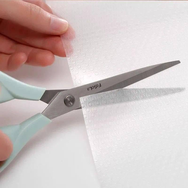 Silicone Kitchen Drawer Mat Roll With Lux Material - Taper Material - Fits Refrigerator - Water Washable - Premium Material - High Quality - White Transparent 1.5M * - Generic