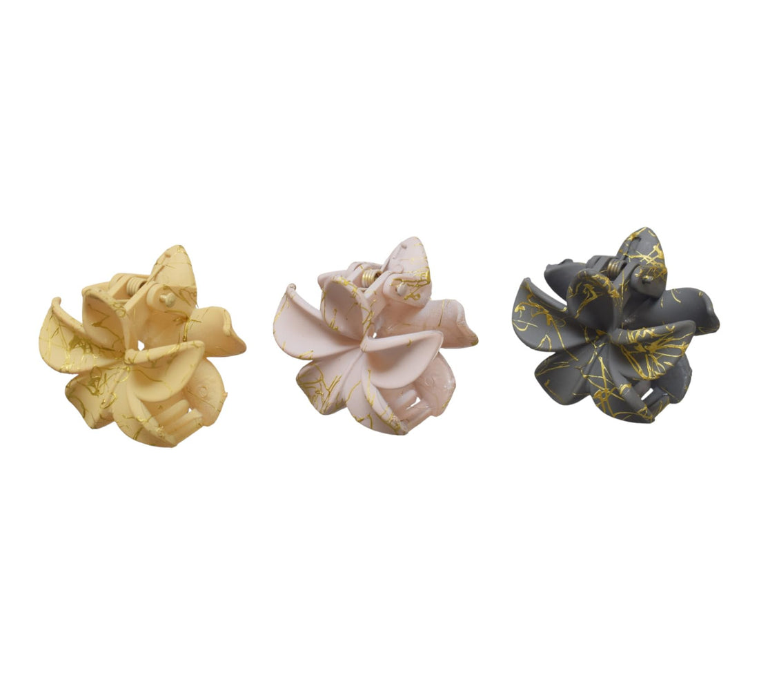 Daphne 3-Piece Rose Girls' Hair Clip - Multicolor - 1914
