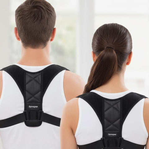 Posture Corrector for Men And Women - Adjustable back brace upper back support strap - Clavicle straightener providing Support for neck slouching and back Pain Relief Size S