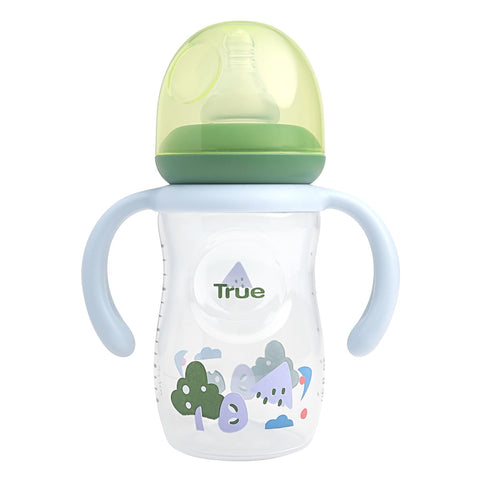 True Gold Standard bottle with handles 150ml with silicon teat 0+m