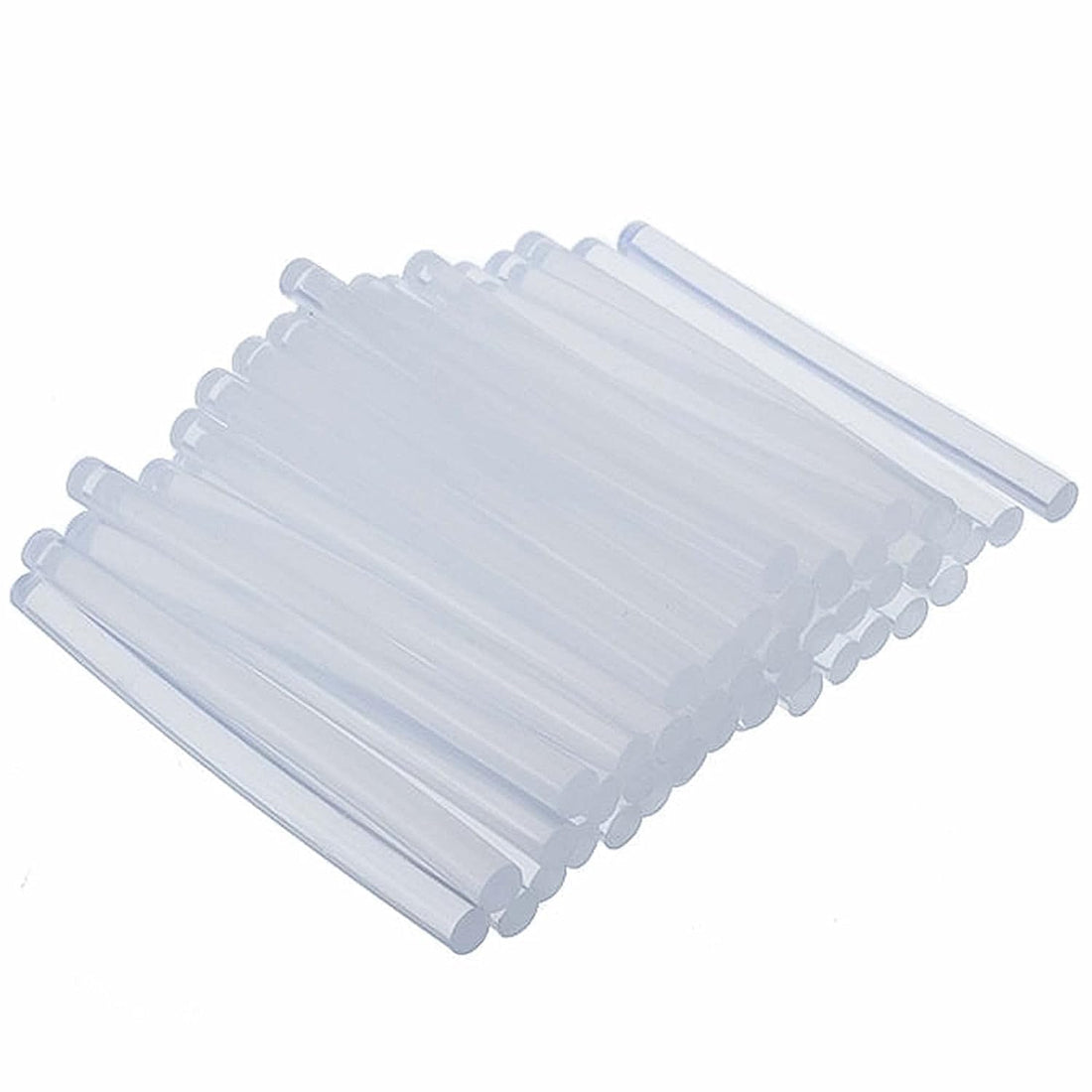 Mcare 50pcs 7mm Transparent Glue sticks for 20W Hot melt Mini Glue Gun, No Stringing Adhesive Gluesticks for Arts, Crafts, Electronics Repairing. [7mm - 50 Sticks]