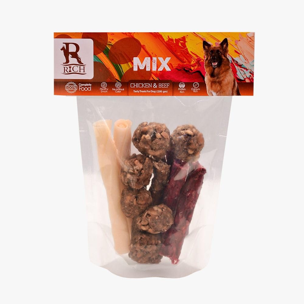 Rich Dog food + calcium mixture (200 g)