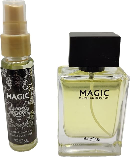 Luxury Men's Grooming Kit, Perfume 50 with Beard Oil 35ml, Twin Pack