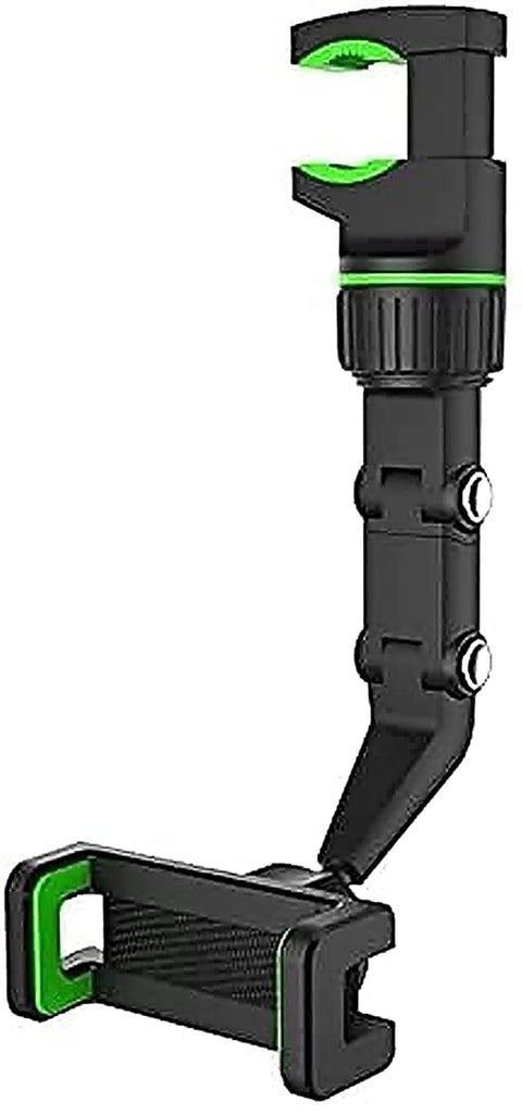 New Multifunctional Rearview Mirror Phone Holder,360 Degree Rotatable Universal Adjustable Smartphone Cradle,Car Rearview Mirror Mount Phone and GPS Holder,Compatible with All Cell Phones