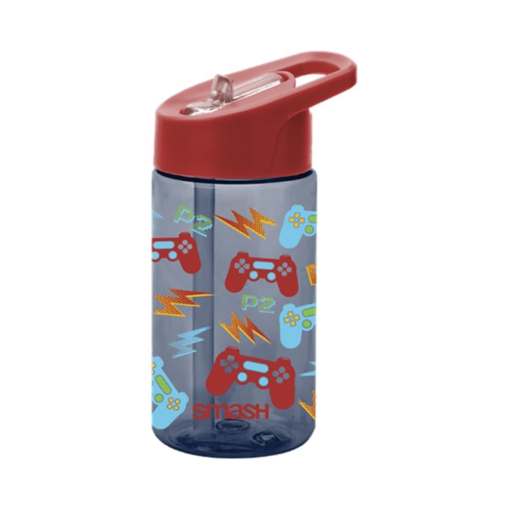 Smash Gamer Sipper Water Bottle with Handle - 450 ml