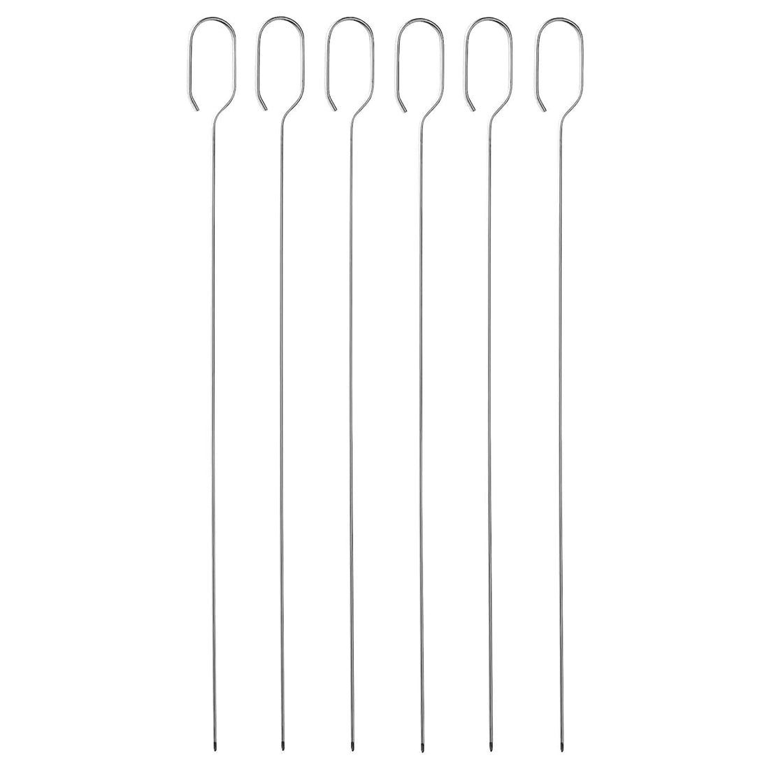 Digital Shoppy GRILLTIDER Skewers, Stainless Steel, 30 cm (11 ¾") - 6 Pack