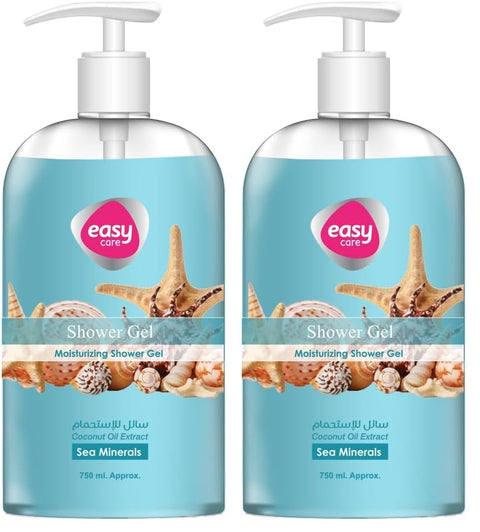 Easy Care Shower Gel, Sea Minerals Scent, 750ml (Pack of 2)