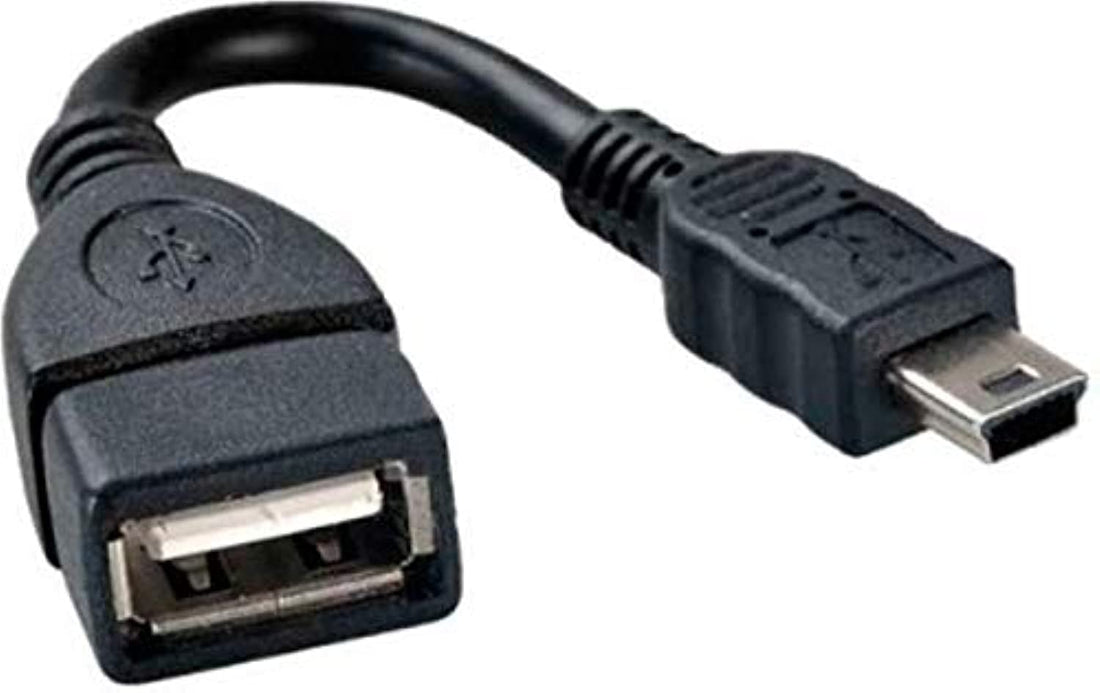 Mini USB Male to USB Female OTG Host Cable Adapter