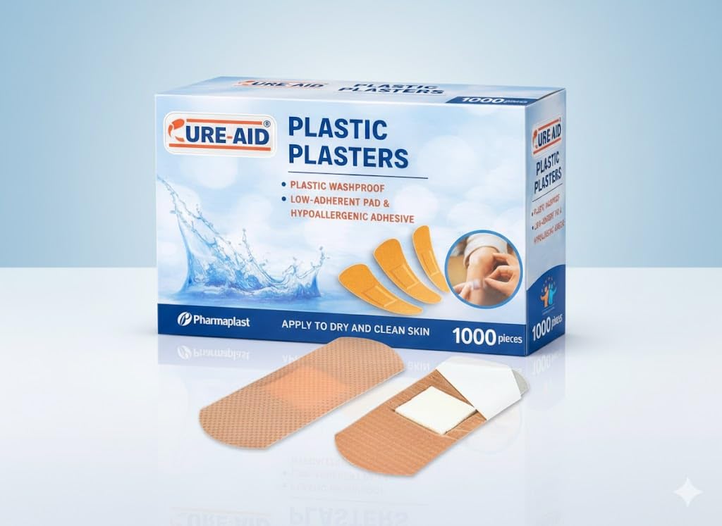 CureAid Long Wound Plaster, 1000 Count