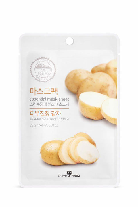 Olive Farm Essential Mask Sheet – Potato for Brightening and Deep Hydration (23 g)