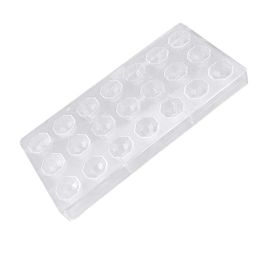 Chocolate Moulds Transparent Plastic Acrylic Mold Rhombus One Multi Cell Plastic Chocolate Mold Ice Cube Tray DIY Handmade Pastry Baking Tools