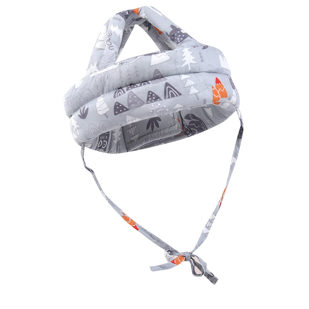 Baby Safety Helmet Head Protection Headgear Cotton Breathable Headguard Adjustable Protective Cap Baby Infant Toddler No Bumps Safety Helmet Baby Head Protector for Walking Crawling
