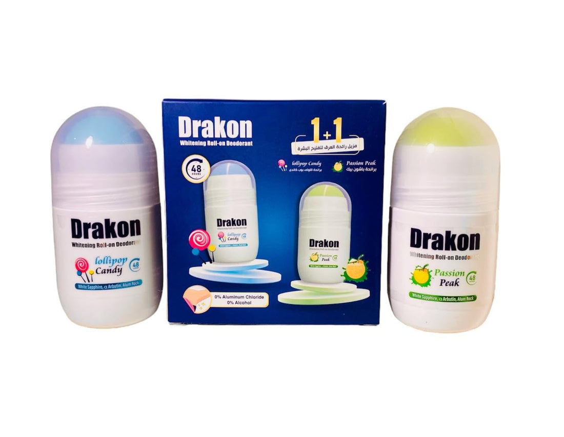 Dracon deodorant 2 pieces for skin lightening