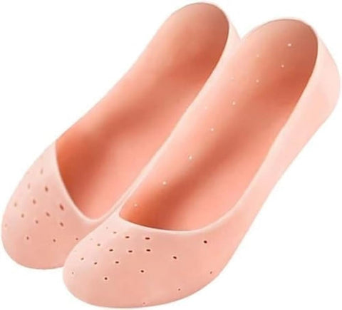 Generic 1 Pair Moisturizing Silicone Socks, Full Length, Cracked Feet Care, Soft Silicone Gel, Deep Moisturizing, For Corns, Calluses, Cracked Bunions, Blisters