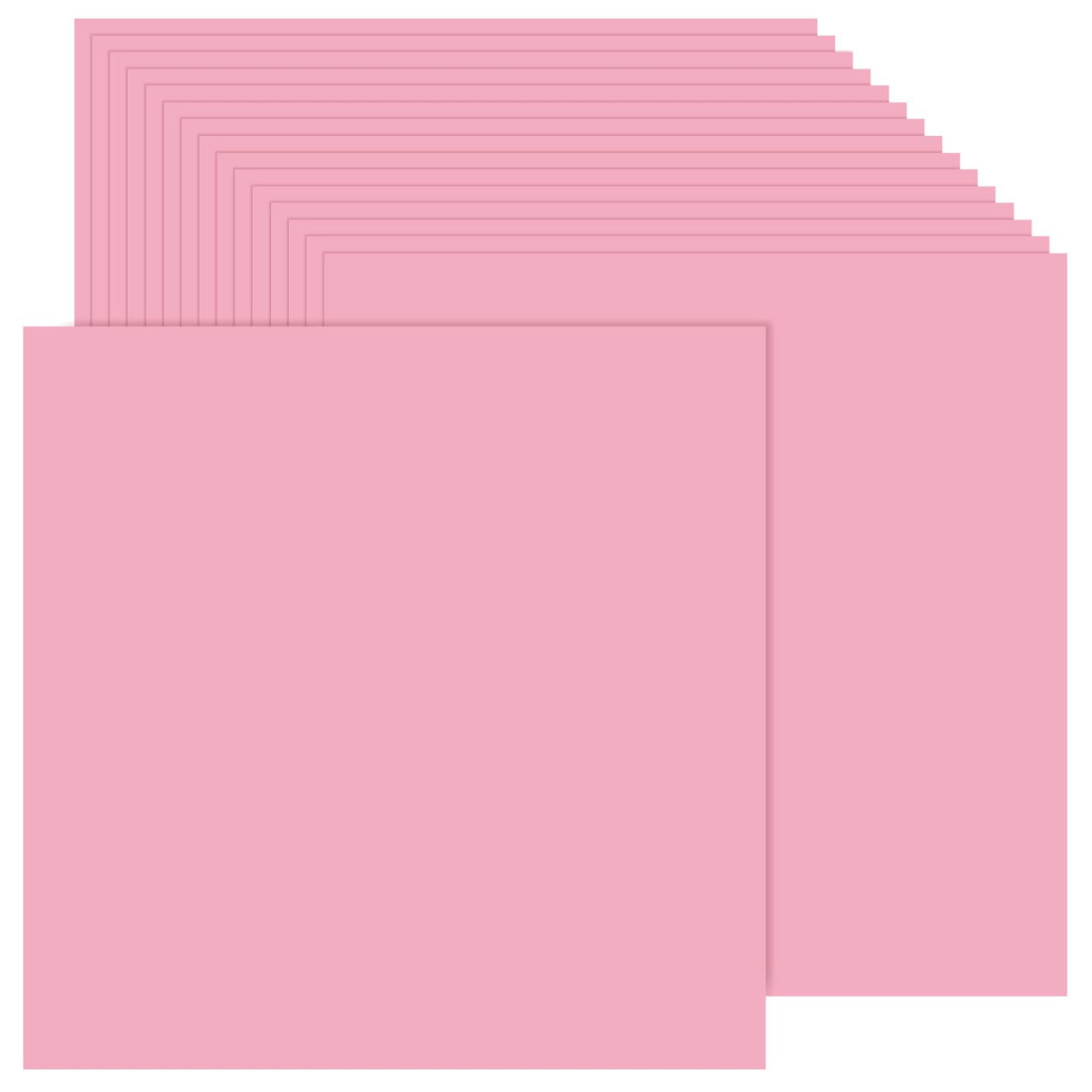 Prudiut 50 Sheets Pink Cardstock 12 x 12, 80lb Thick Paper Cardstock Paper Pink Construction Paper for Invitations, Printing, Valentine Crafts, Valentine Card Making, Scrapbook Supplies for Girls