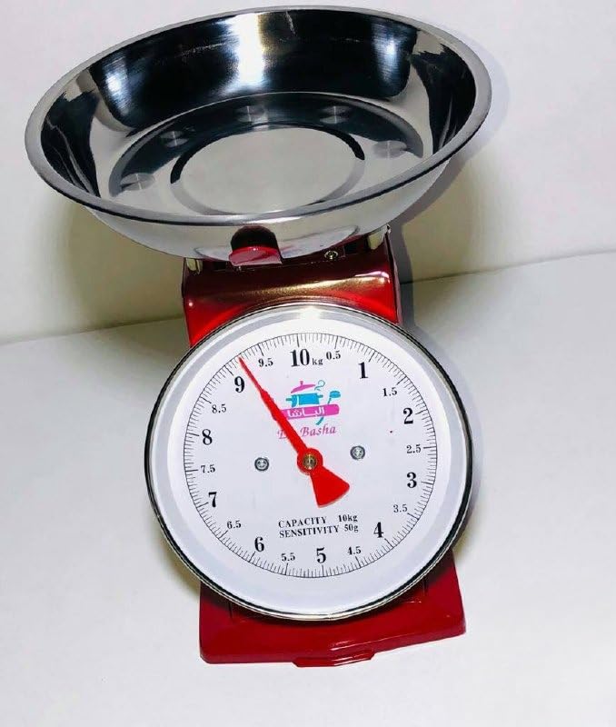 Household and Commercial Precision Scale with Measuring Indicator, Powerful Weighing Tool with Capacity up to 10kg Ideal for Kitchens and Shops k