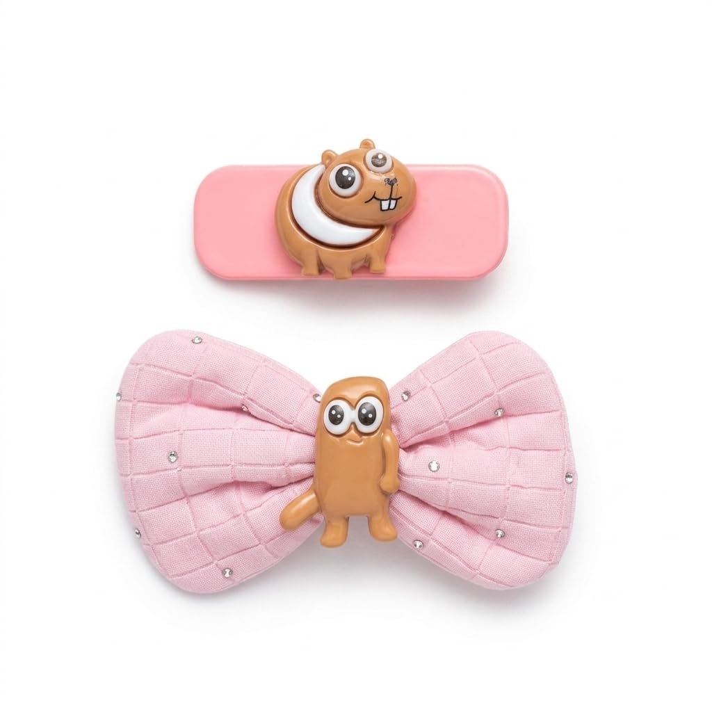 Catch Up Hair Clips Set for Girls – 2 Pieces Cute Hair Claw Clips, Strong Hold Non-Slip Design, Lightweight Comfortable Hair Accessories for Daily Use, School & Parties