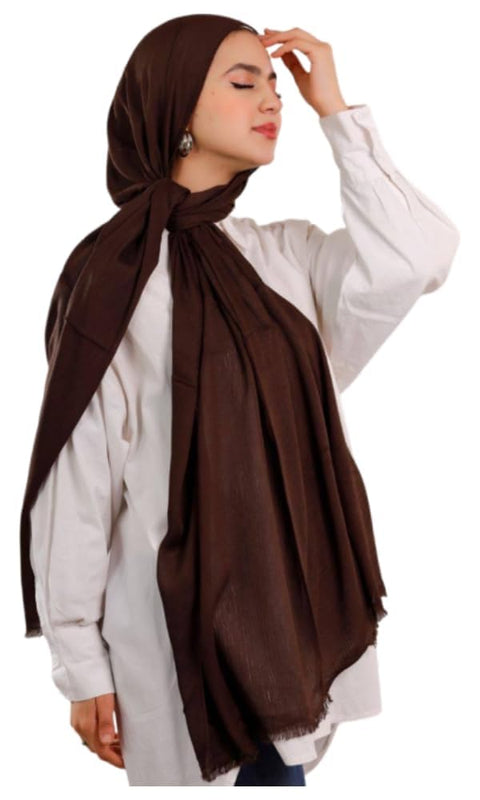 Modal Cotton Gauze Hijab Scarf – Soft Breathable Lightweight Shawl, 75 x 200 cm