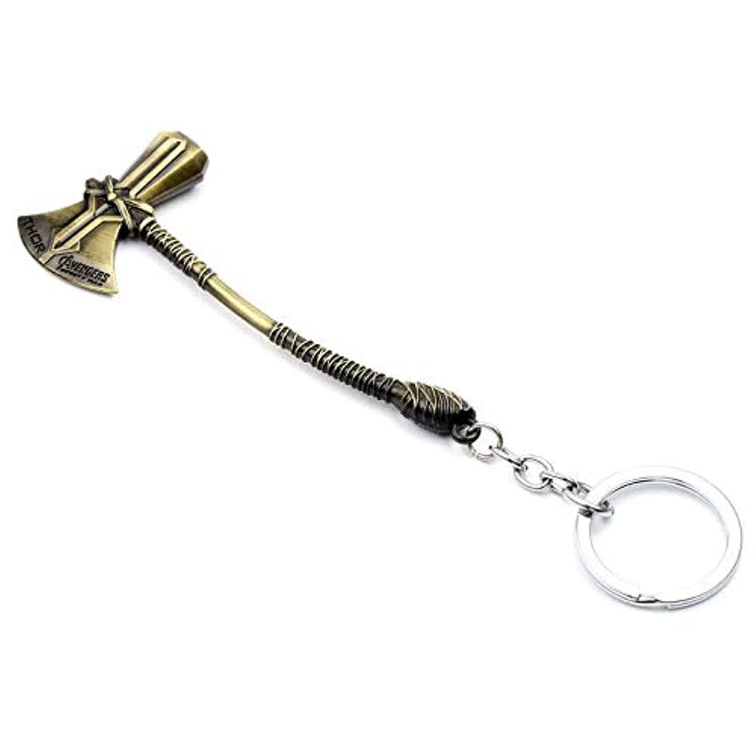 Avengers Infinity War Thor Hammer Keychain Axe Car Keyring Pendant Jewelry