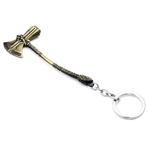 Avengers Infinity War Thor Hammer Keychain Axe Car Keyring Pendant Jewelry