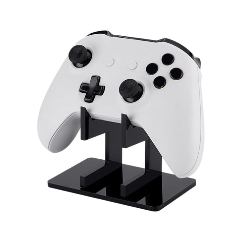 AHANDMAKER 1 Tier Controller Holder Headset Stand Acrylic Organizer for Switch Pro Controllers Display and Organization Universal Gaming Setup Essentials Game Room Accessories