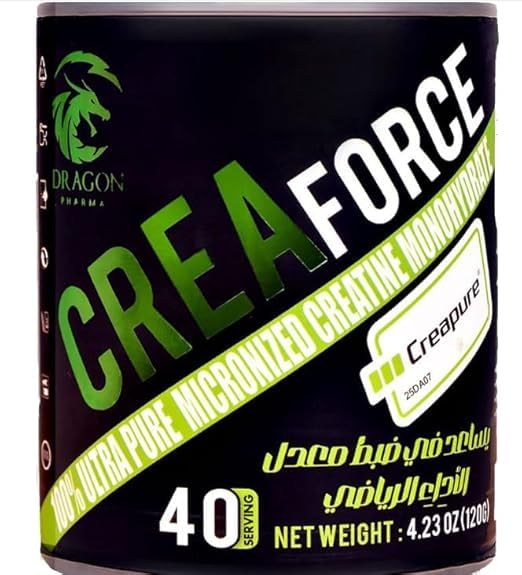 Crea Force Creatine Powder 120g | 40 Serving | Micronized Formula | Unflavored|