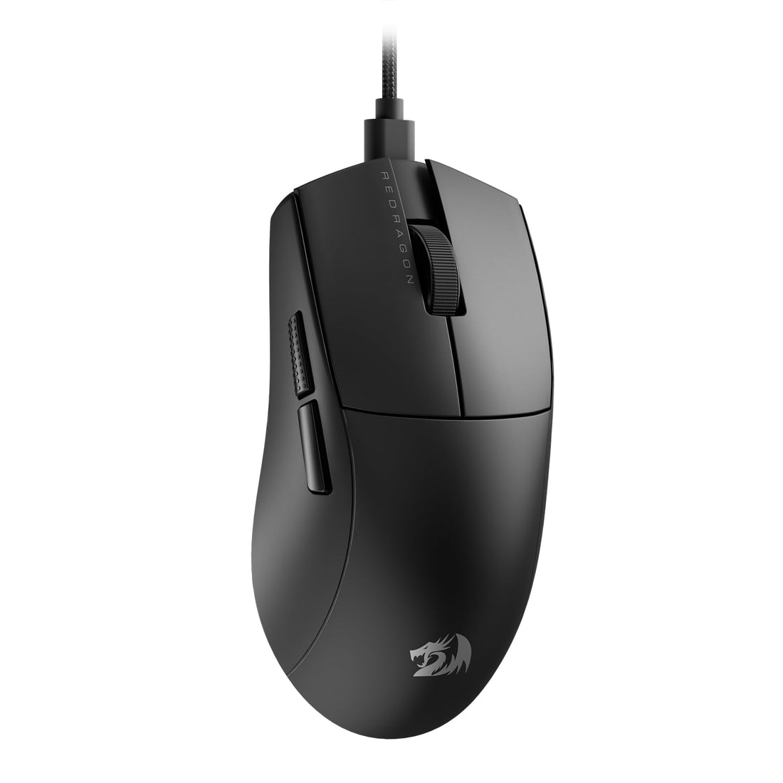 Redragon M724 Wired Gaming Mouse, 49G Ultra-Light 12,400 Max DPI Optical Gaming Mouse with 5 Programmable Buttons, Ergonomic Natural Grip Build, Software Supports DIY Keybinds & DPI, Black