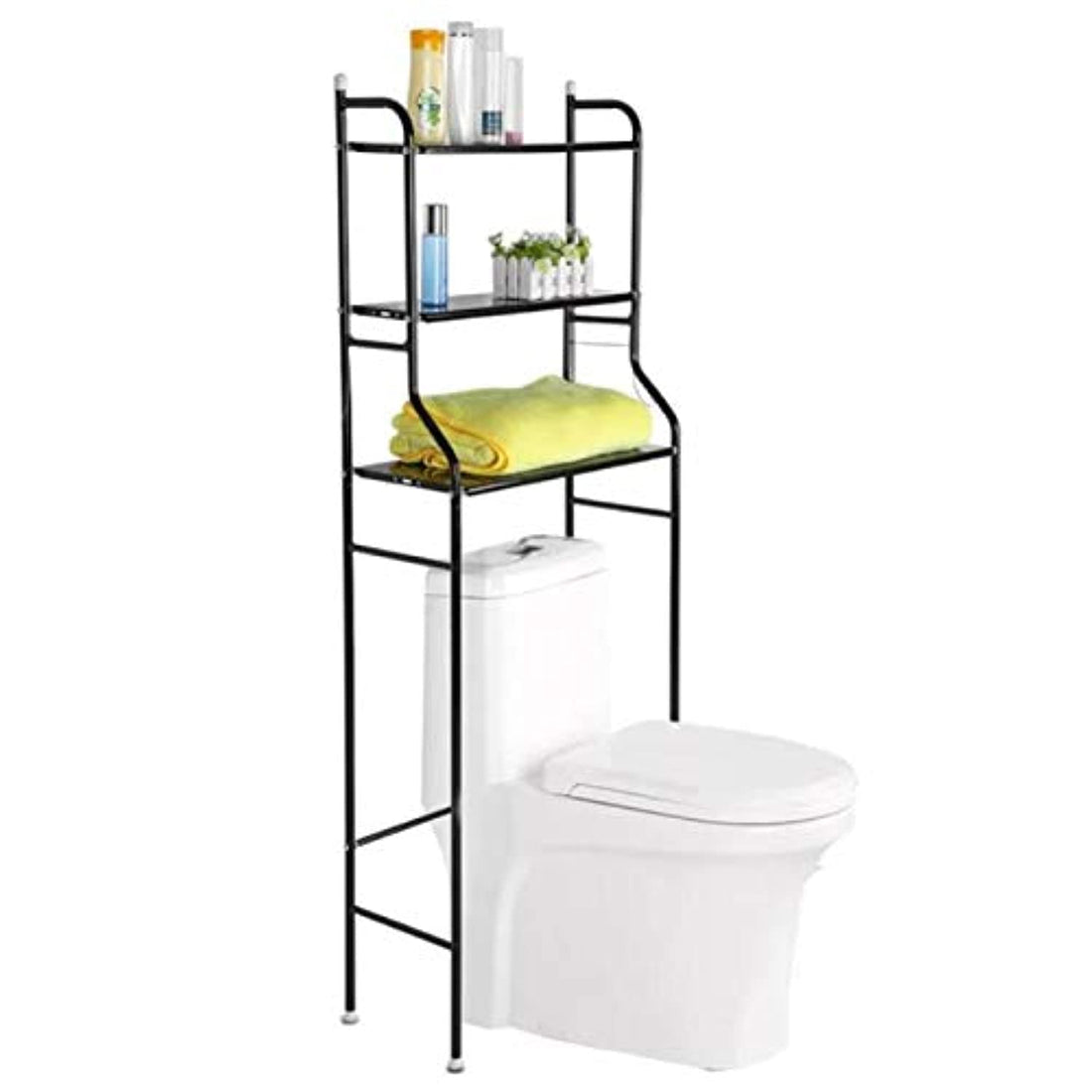 Bathroom Storage Shelves, Storage Rack Black