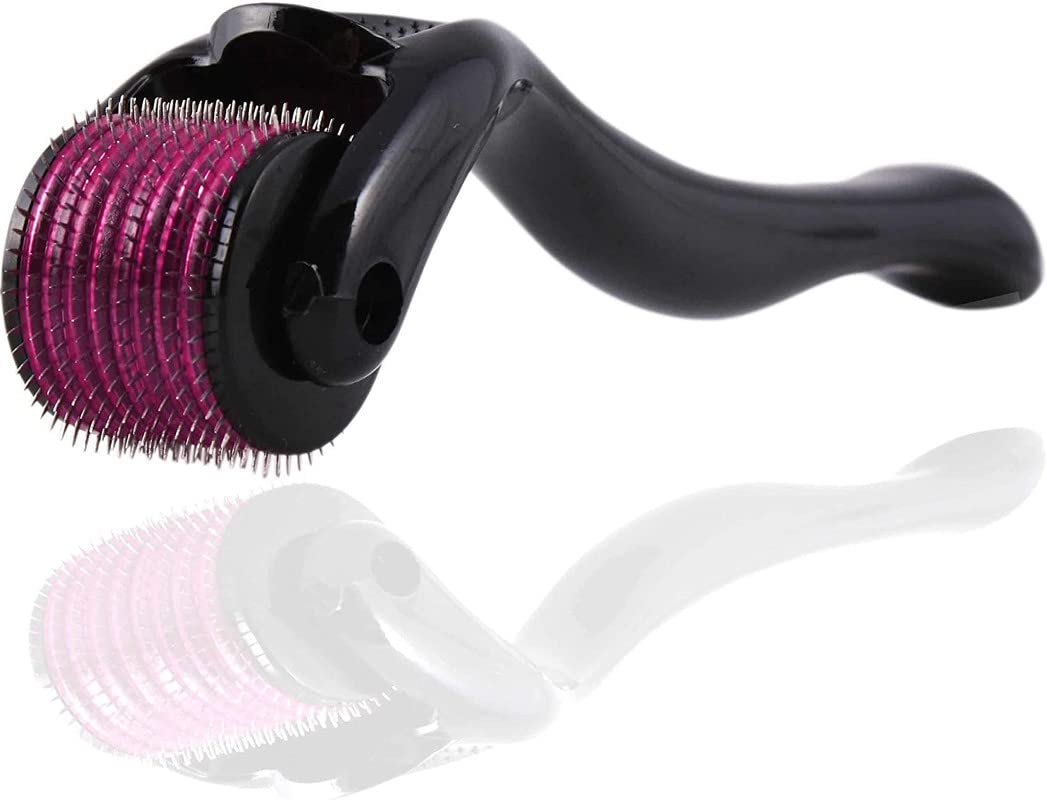 Mapperz derma roller 0.5mm | 540 Titanium Alloy Micro Needles Hair & Beard Follicle Stimulation, Treats Acne, Scar, Skin Ageing, Stretchmarks & Hair Regrowth
