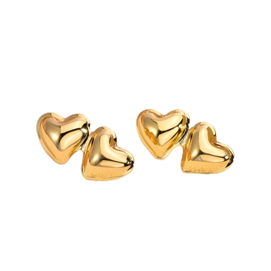 Gold Earrings-Antique Matte Earrings with 18K Gold Shapes for Women, Perfect for Parties, Modern Accessories Gifts
