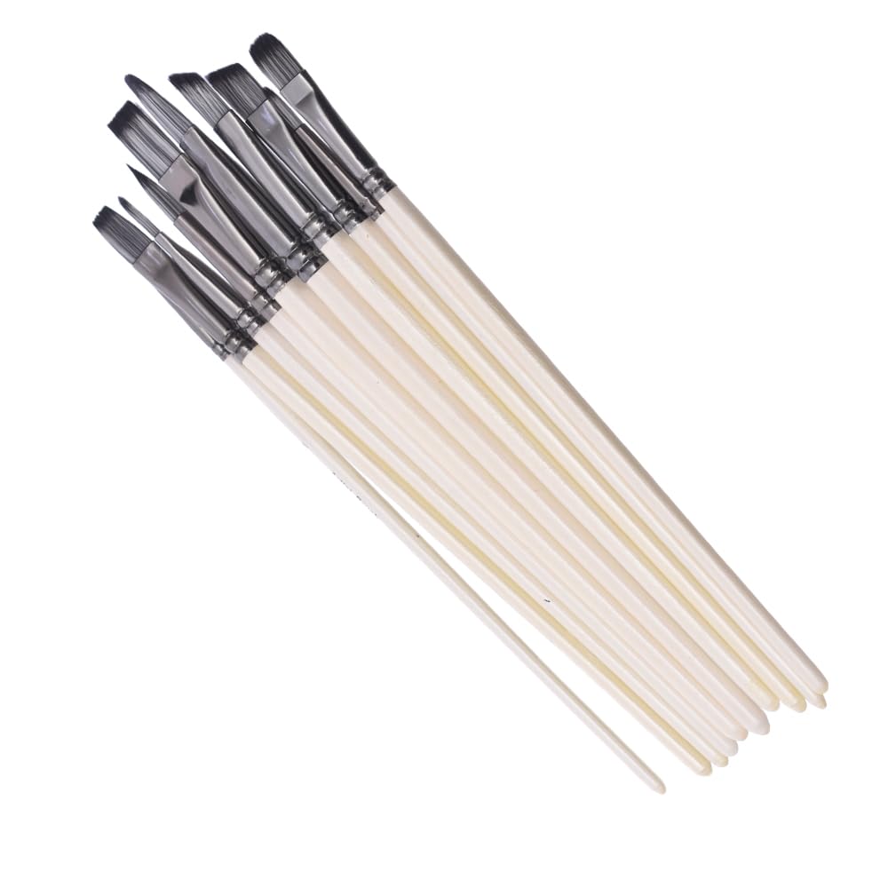 BJ-5 Set Of 10 Pieces Of Paint Brush With Durable Material, Suitable For School And Home